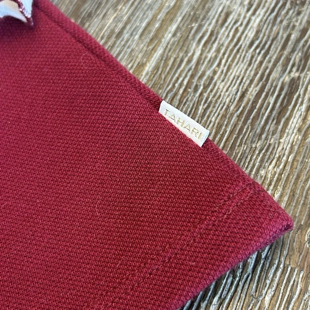 Tahari Baby 2 Pc Burgundy Velvet Bow Dress Set Headband 3-6M Holiday